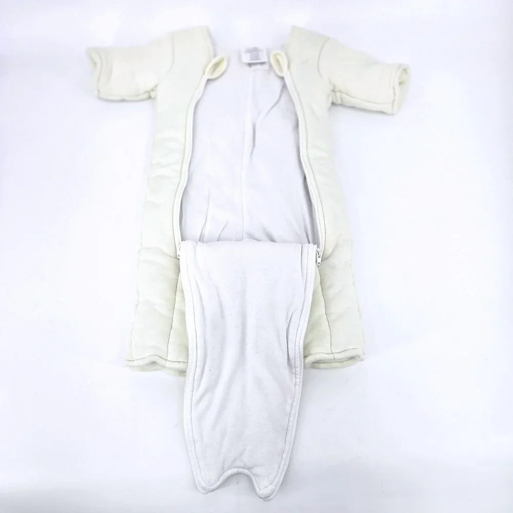 Baby Merlins Magic Sleepsuit Cream Cotton Swaddle Transition Small 3-6 Months